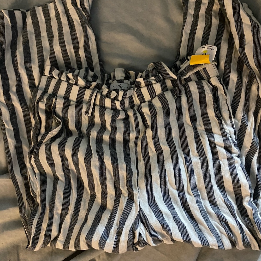 Fever Striped Blue and White Pants